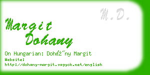 margit dohany business card